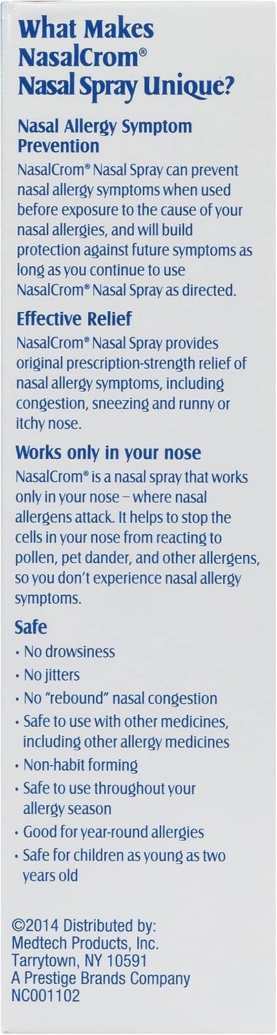 NasalCrom Nasal Spray Allergy Symptom – Compatible with Other Allergy Medications: NasalCrom can be used safely – Image 9
