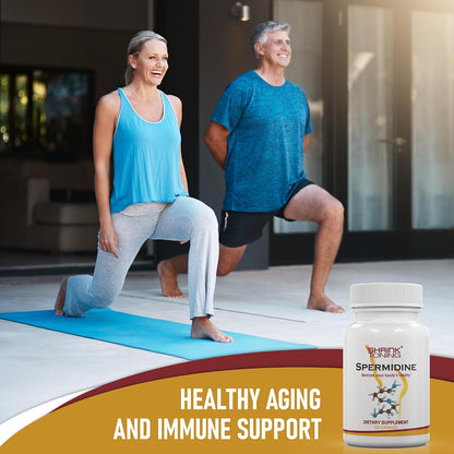Shrink Spermidine Supplement – Autophagy Support and Healthy Ageing, 120 Vegan Capsules