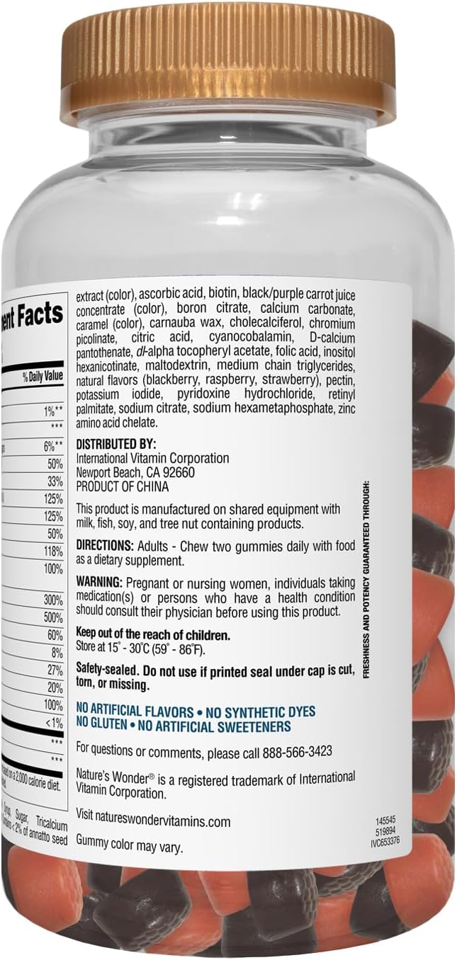 Nature's Wonder Women's's Multivitamin – Niacin and Pantothenic Acid – Contribute to energy metabolism and nervous – Image 7