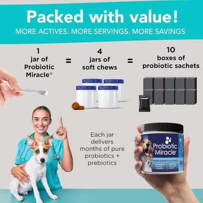 NUSENTIA Probiotic Miracle for Dogs (360 Scoops)
