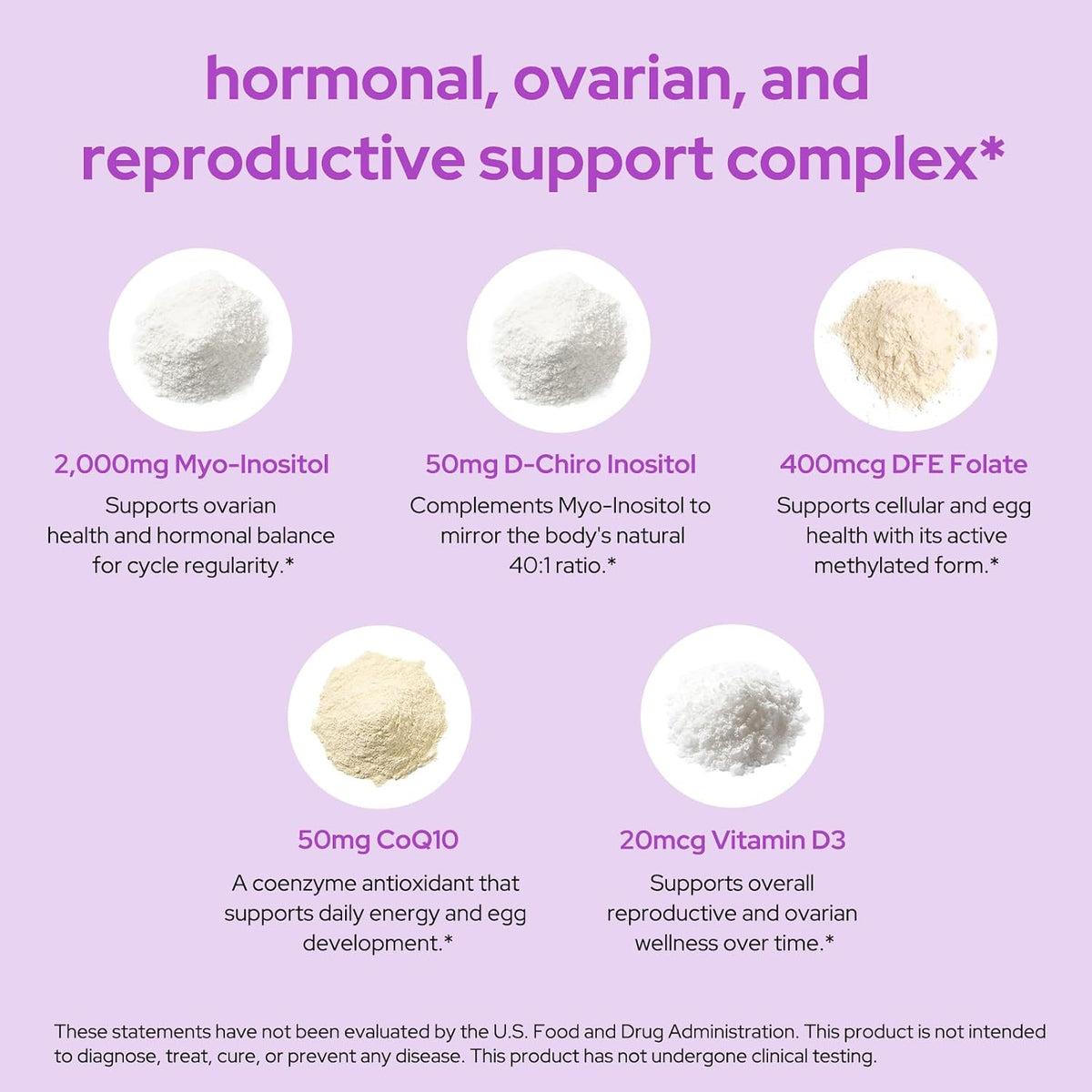 Premom Inositol Plus - 2,000mg Myo-Inositol – Vitamin D3 (20mcg as Cholecalciferol): Essential for hormone – Image 4