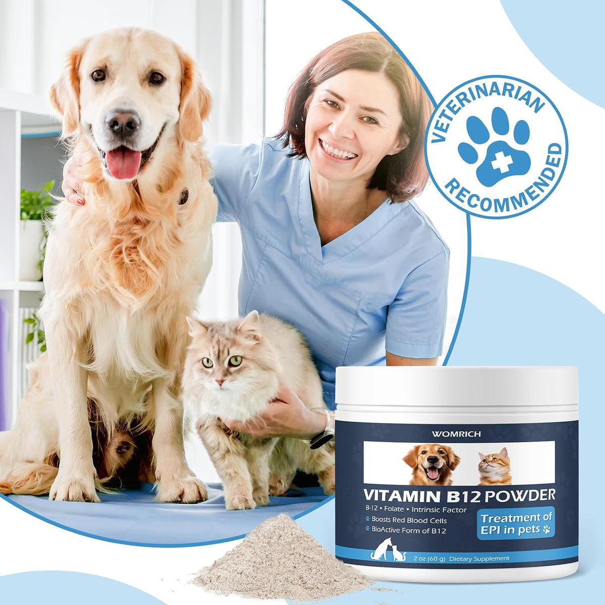 WOMRICH Appetite Stimulant Vitamin for Cats – Methylcobalamin B12 (bioactive form) – Image 5