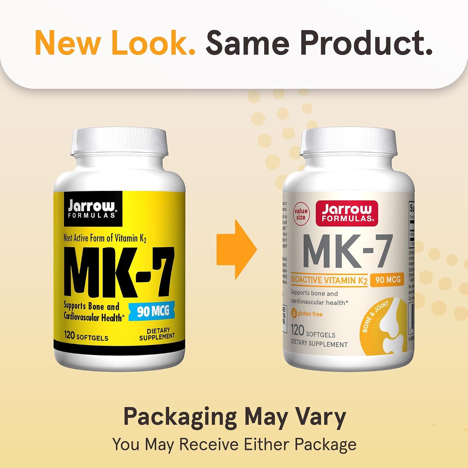 Jarrow Formulas MK-7 90mcg - Bioactive Vitamin K2 Supplement, 120 Softgels (12 Pack) - görsel 2