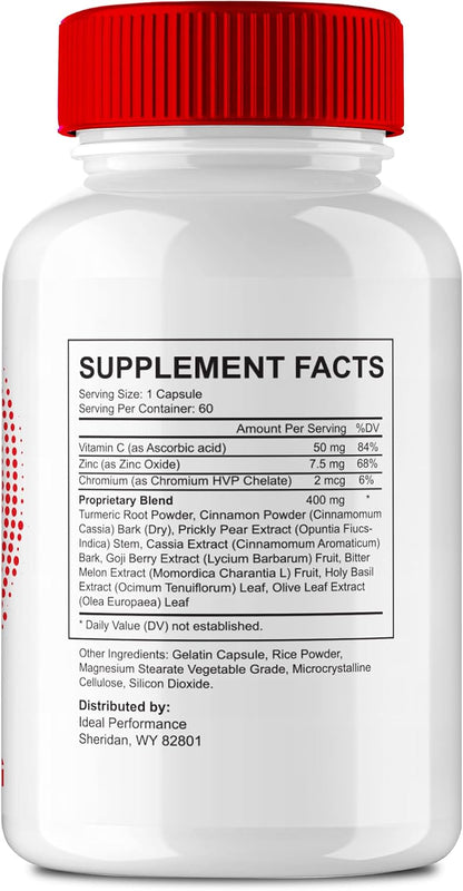 Glyco Sync Glyco Optimizer Capsules - Blood Formula Support Supplement - Premium All Natural - 3 Pack