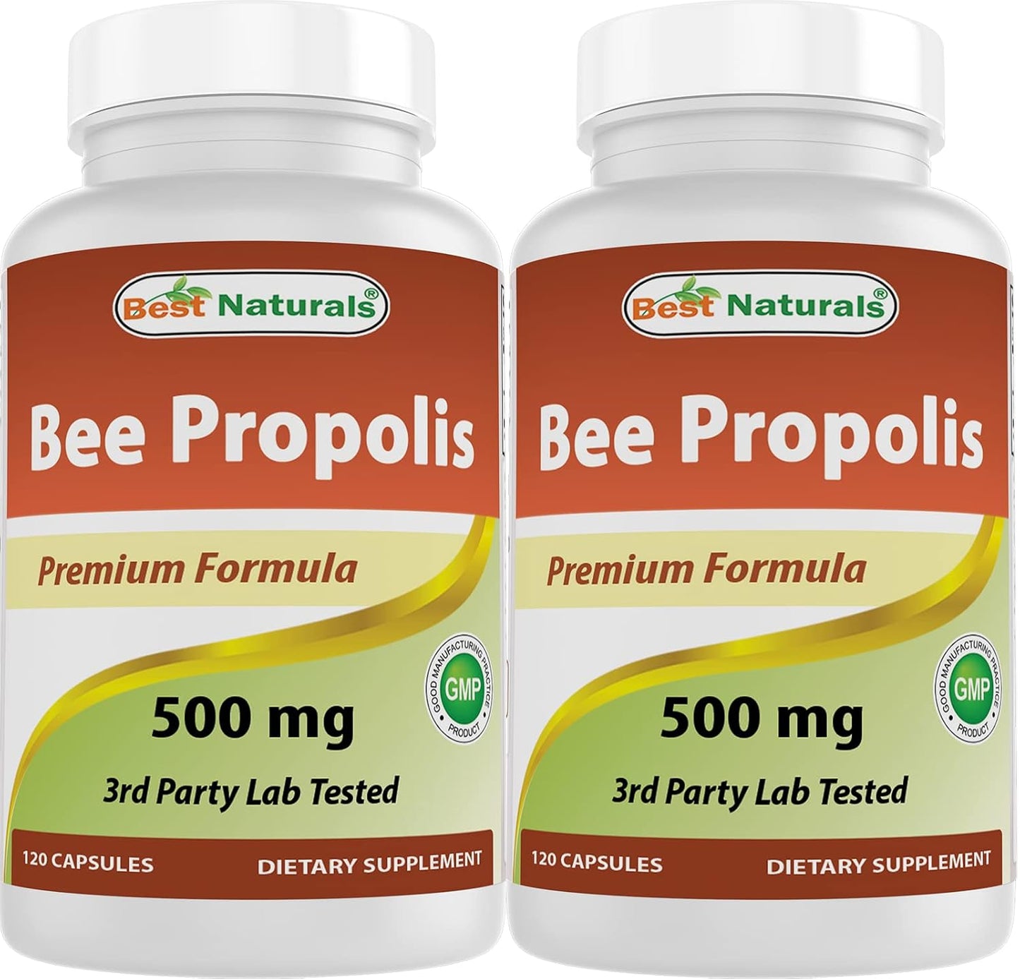 Best Naturals Bee Propolis 500 mg - 360 Capsules (3 Bottles) - görsel 9