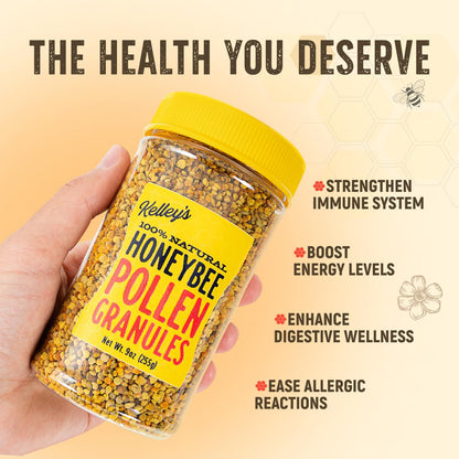 Kelley’s Bee Pollen, 255g – Raw Bee Pollen Granules