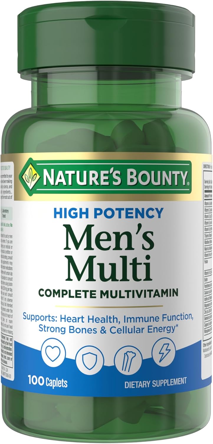Nature's Bounty High Potency Men's Complete – Vitamin C & Beta-Carotene: As antioxidants, they may help protect – Image 1