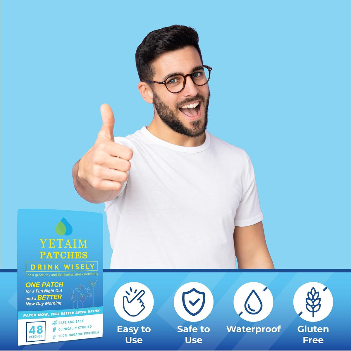 YETAIM Recovery Patches, 48-Pack, Energy – Energy Support: The patch may help maintain your energy during busy – Image 7