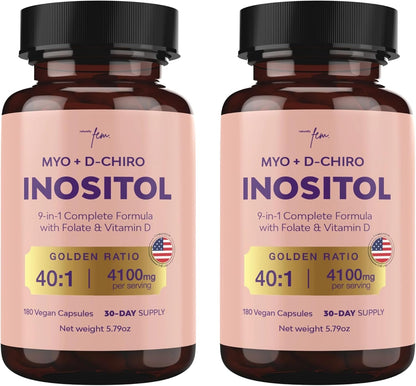 QSTA Myo-Inositol & D-Chiro Inositol – Hormonal Balance: Inositol supports ovarian function and hormone – Image 9
