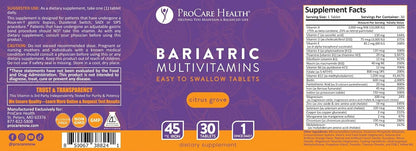 ProCare Health Bariatric Multivitamin with – Contributes to normal red blood cell formation and oxygen transport* – Image 7