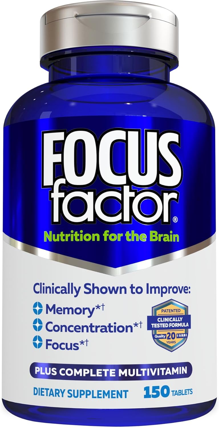 Focussed Factor Nutrition for The Brain – Memory & Concentration Supplement, 150 Tablets - görsel 1