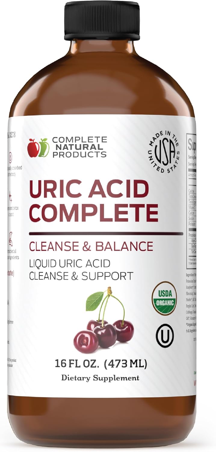 Complete Natural Uric Acid Complete – Liquid Supplement for Uric Acid Cleanse, Kidney Health & Blood Circulation - görsel 9