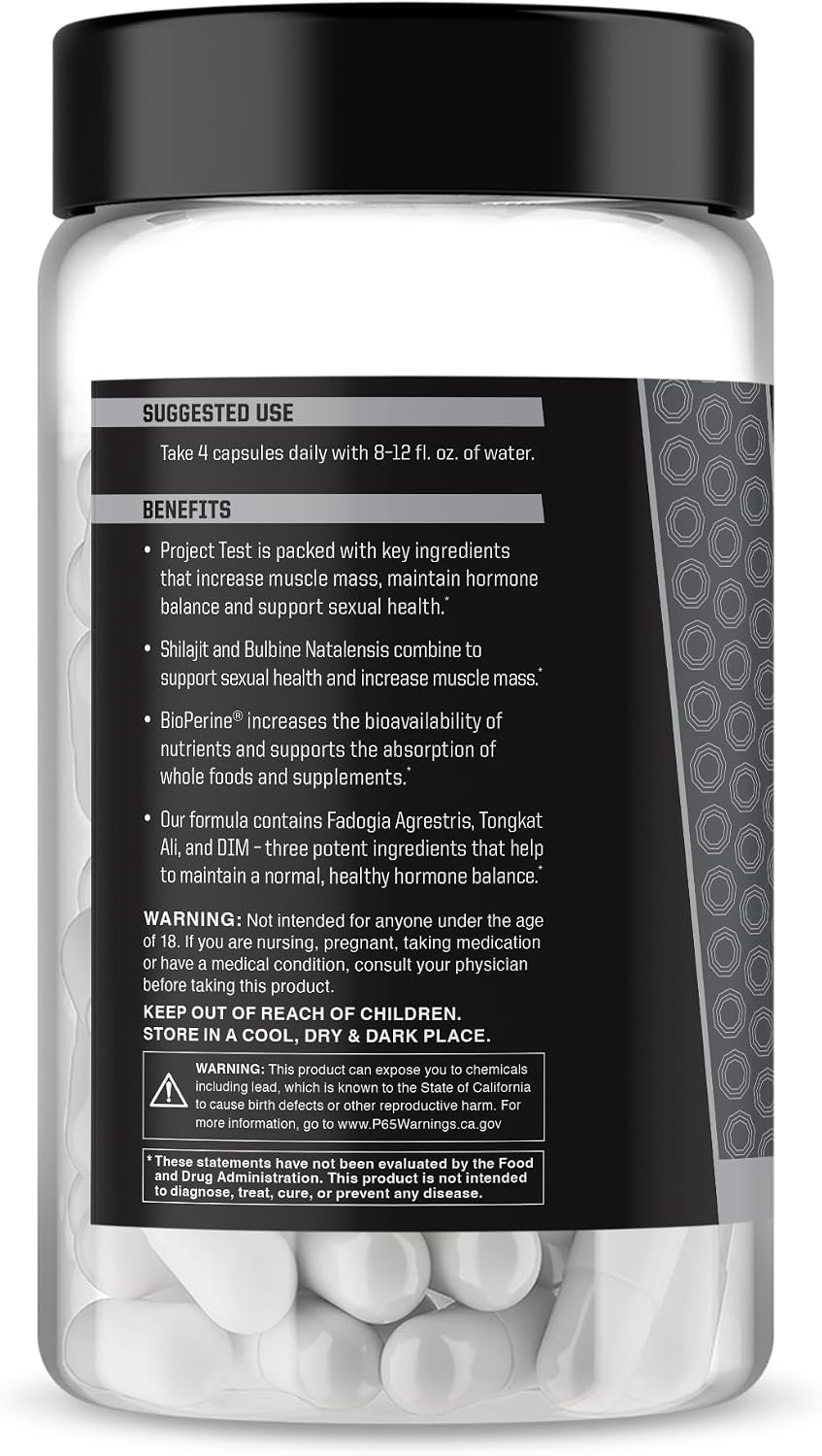 Anabolic Warfare Project Test – Testosterone Support Supplement with Botanicals - görsel 2