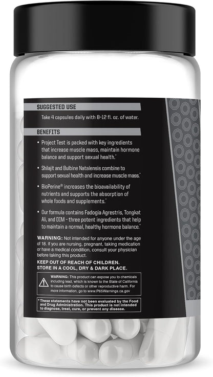 Anabolic Warfare Project Test – Testosterone Support Supplement with Botanicals