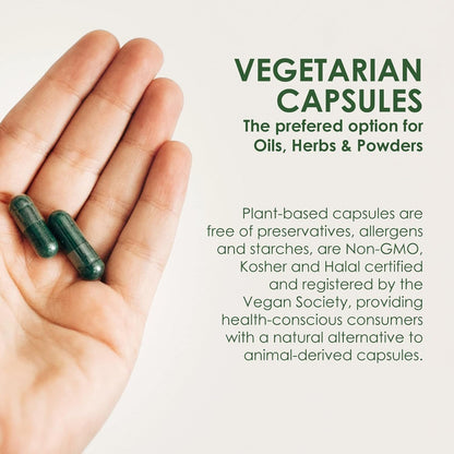 Capsuline Size 1 Clear Empty Vegan Capsules, 5000 Count