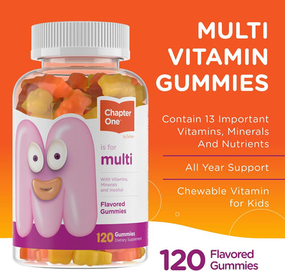 Zahler Chapter One Kids Multivitamin Gummies – 120 Gummies