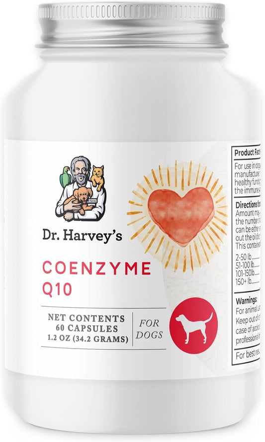 Dr. Harvey's Coenzyme Q10 - Heart & Cardiovascular Support Supplement for Dogs, 60 Capsules – Image 1