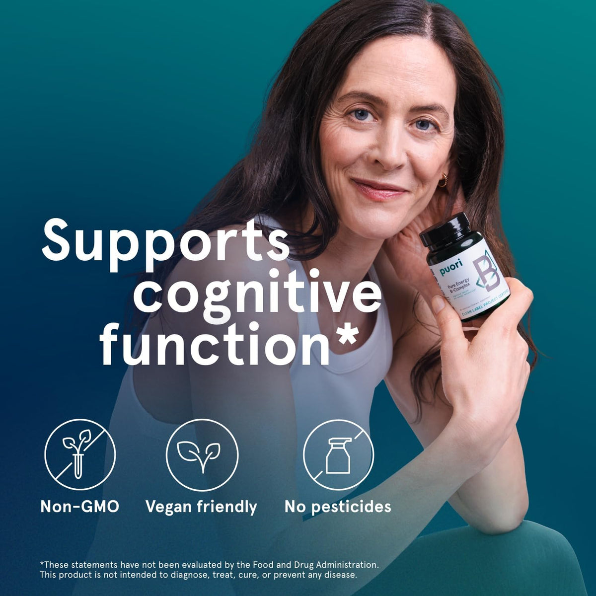 Puori Pure Energy Vitamin B-Complex – Vitamin B6 (as Pyridoxal-5-Phosphate) – an active form that supports amino – Image 5