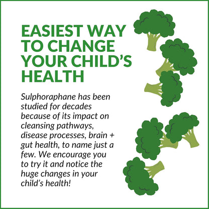BrocElite Kids Broccoli Supplement with Stabilised Sulforaphane – 60 Vegan Capsules