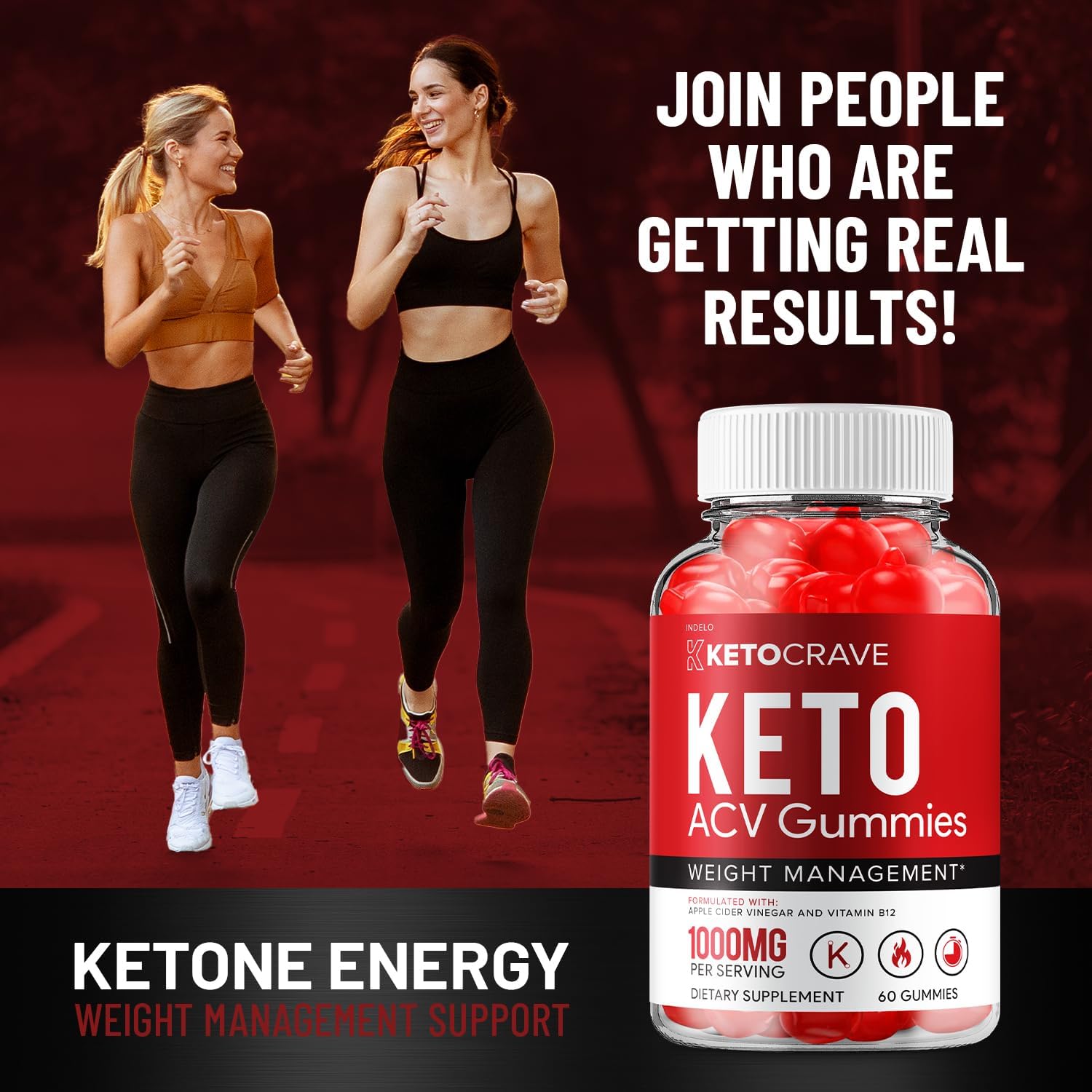 Crave Keto ACV Gummies - Advanced Formula with Apple Cider Vinegar, B12, Beet Juice & Pomegranate (5 Pack, 300 Gummies) - görsel 4