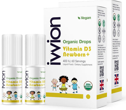 Organic Vegan 400IU Vitamin D3 Drops for – Formula-fed babies drinking less than about 1 litre of vitamin – Image 9