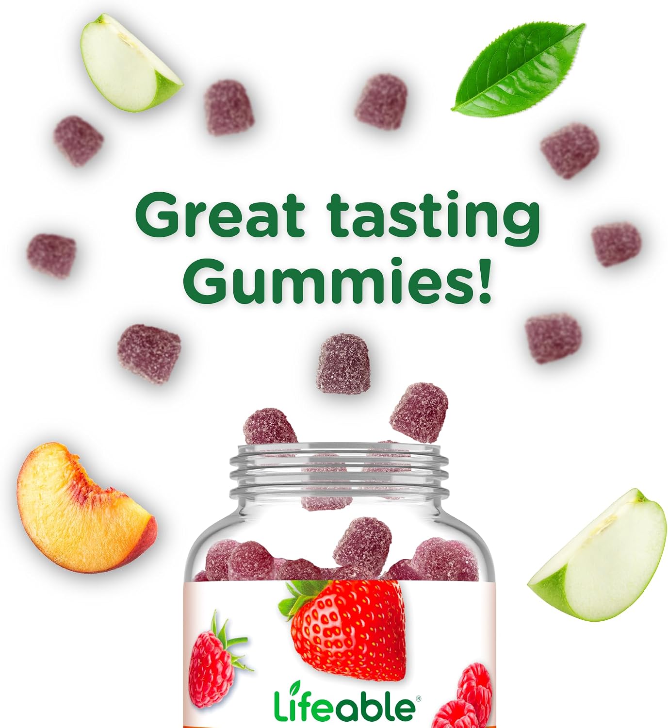Lifeable Sugar Free Vitamin D 5000 IU - Strawberry Flavour Gummies for Immune and Bone Health - 90 Count - görsel 8