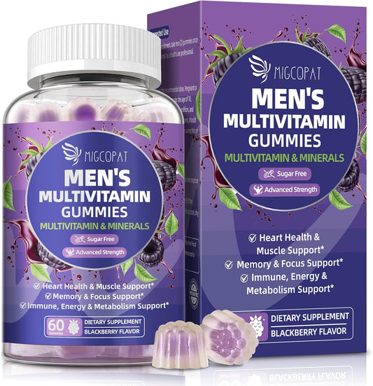 Men's Multivitamin Gummies with Omega-3, – Methylated B-Complex: Includes methylated B12 (methylcobalamin) and – Image 1