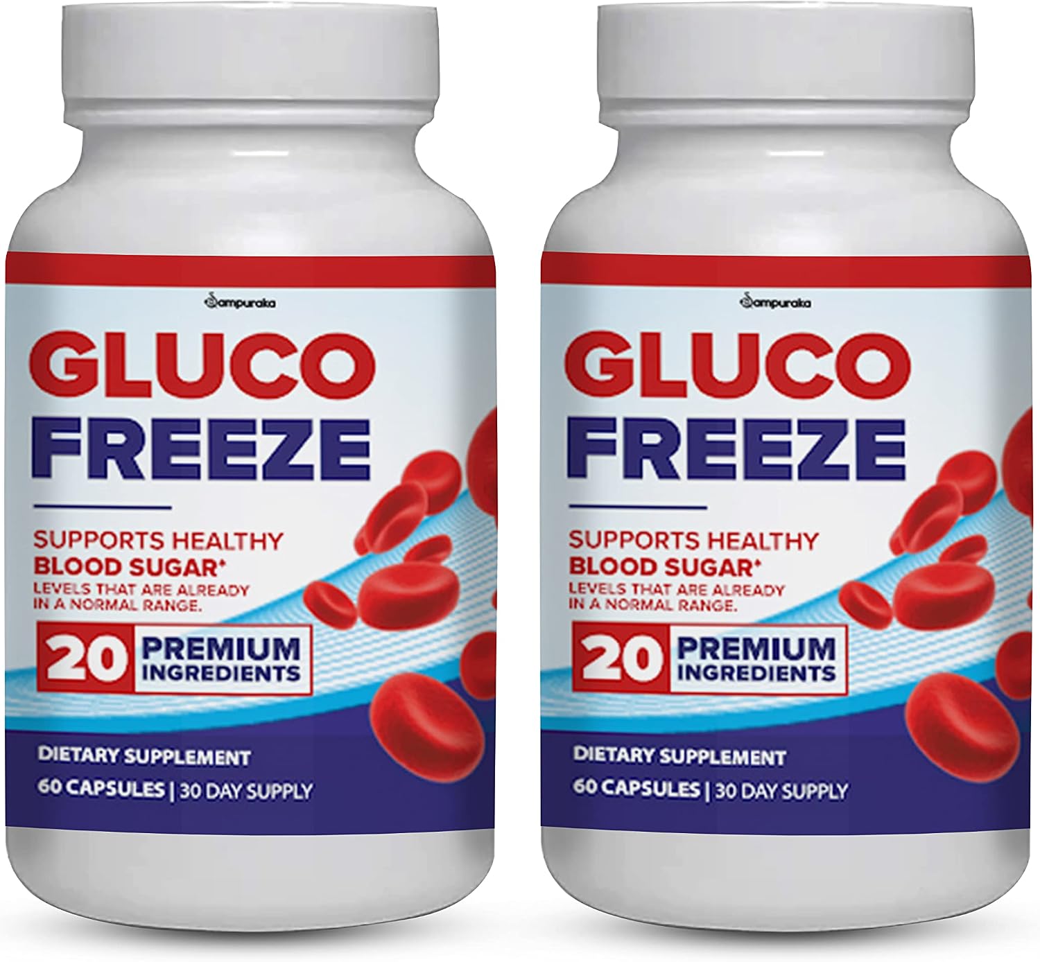 GlucoFreeze Advanced Formula Supplement - 2 Pack - görsel 1