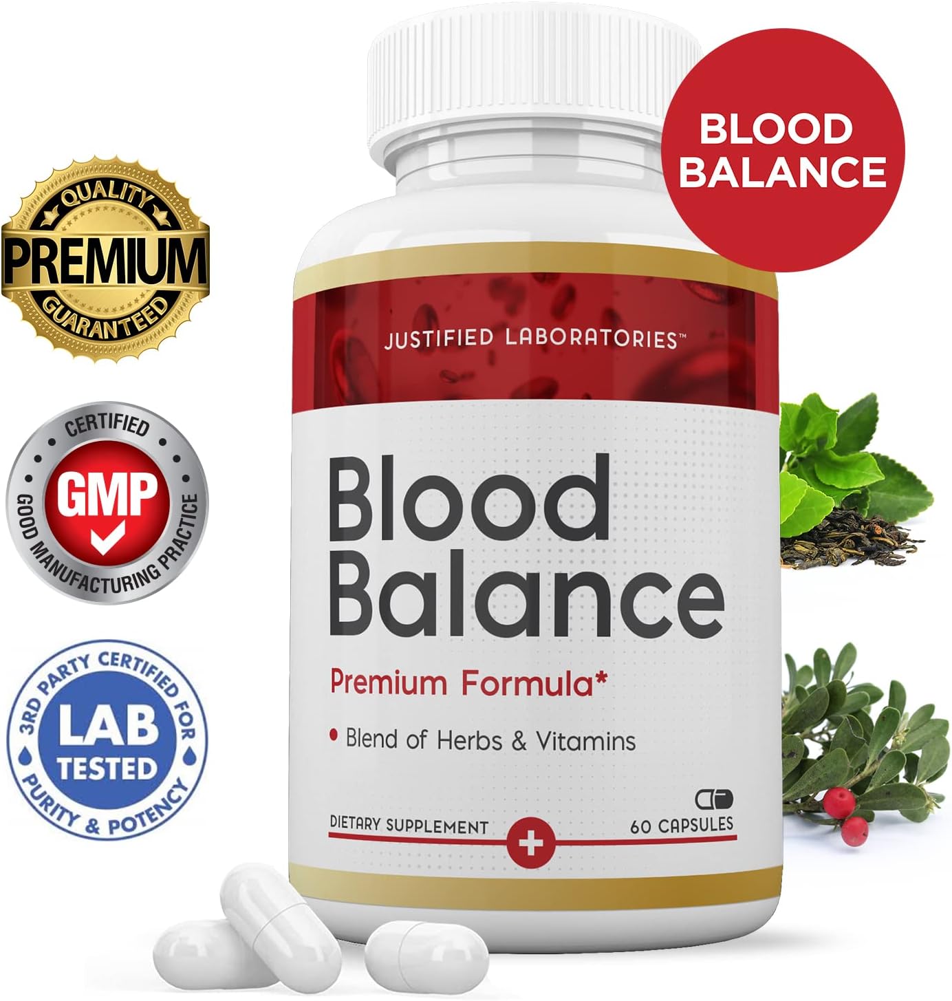 Justified Laboratories Blood Balance - 60 Capsules (Pack of 2) - görsel 2
