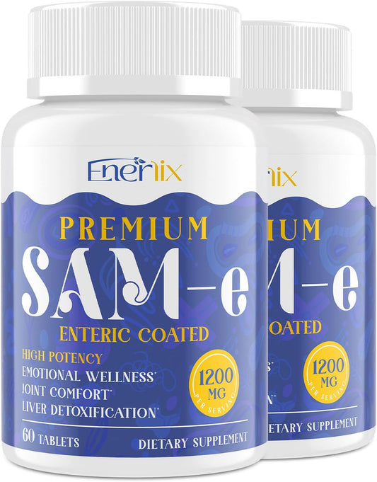 800 mg SAM-e Supplement for Brain, Mood, – SAM-e (800 mg): A methyl donor that supports mood, joint comfort and – Image 1