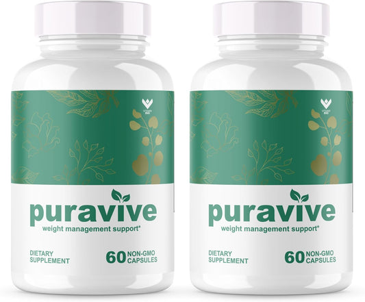 (2 PACK) Puravive - Puravive Capsules, Puravive Pills, Puravive Exotic Rice Method, Purevive, BAT Levels - 2 Month Supply (120 Capsules)