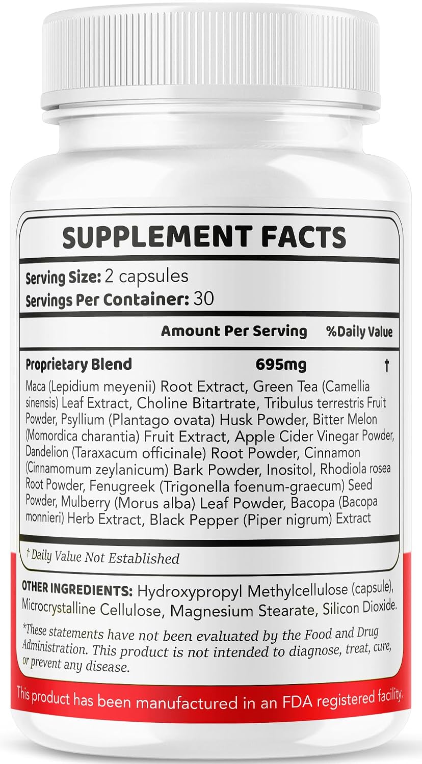 (2 Pack) Gluco Revive Capsules - Official – Convenient 2-Month Supply: 120 capsules per pack, enough for 60 days. – Image 8