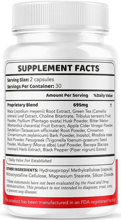 (2 Pack) Gluco Revive Capsules - Official – Convenient 2-Month Supply: 120 capsules per pack, enough for 60 days. – Image 8
