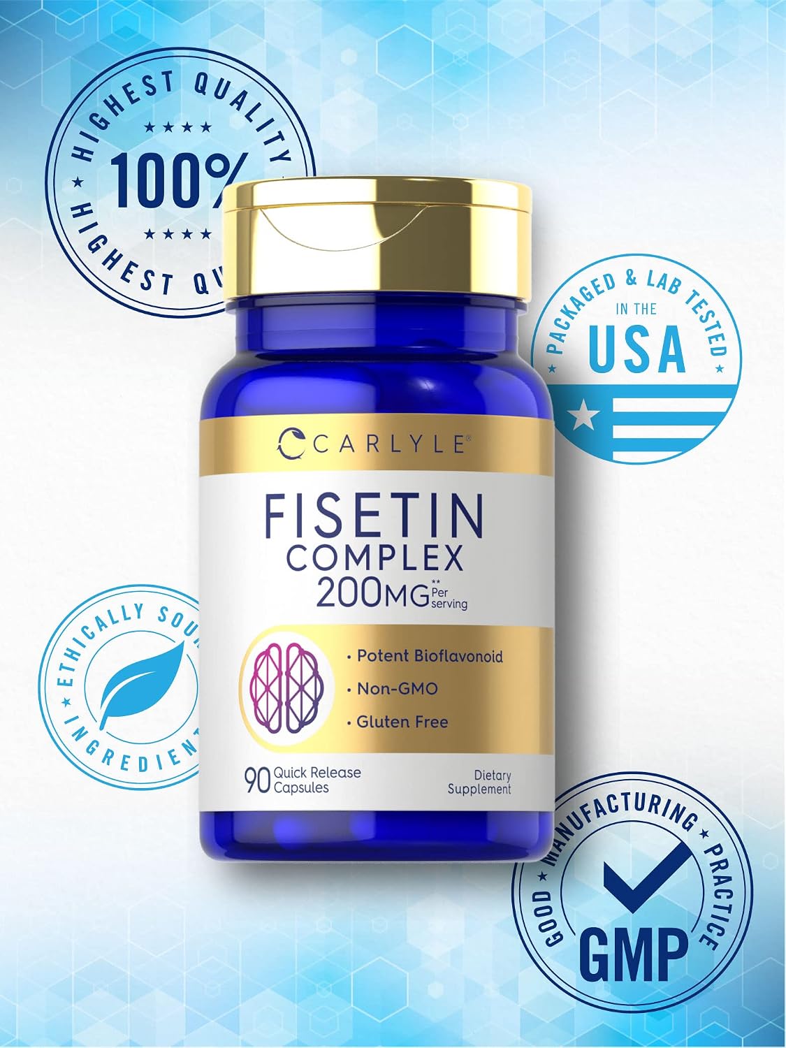 Carlyle Fisetin Complex Supplement – 90 Capsules - görsel 5