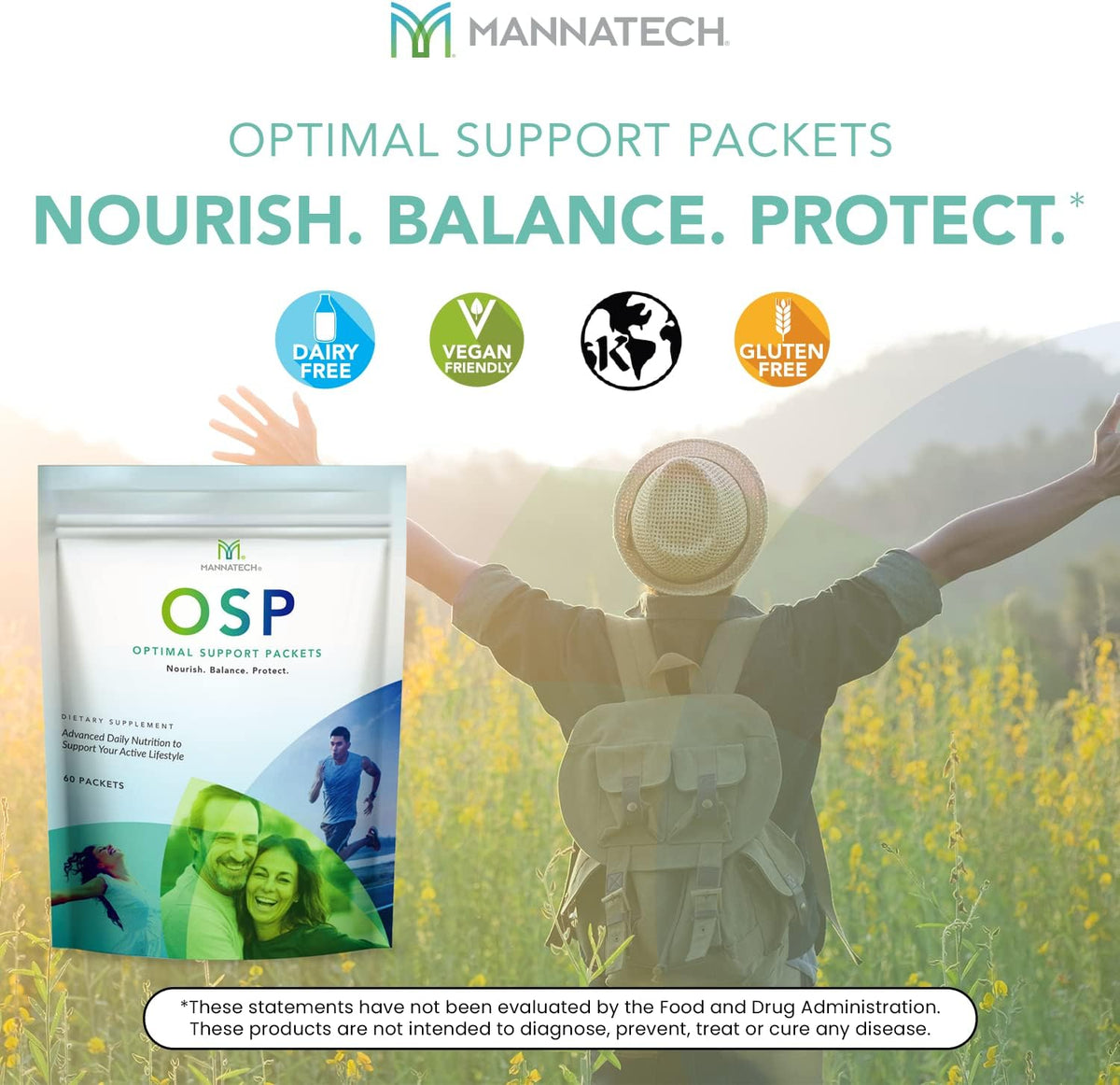 Mannatech Optimal Support Packets – Daily Multivitamin with Ashwagandha, 60 Sachets – Image 5
