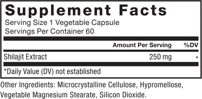 Force Factor Shilajit Supplement - Vegan, Non-GM, 60 Capsules for Energy and Brain Health – Image 6