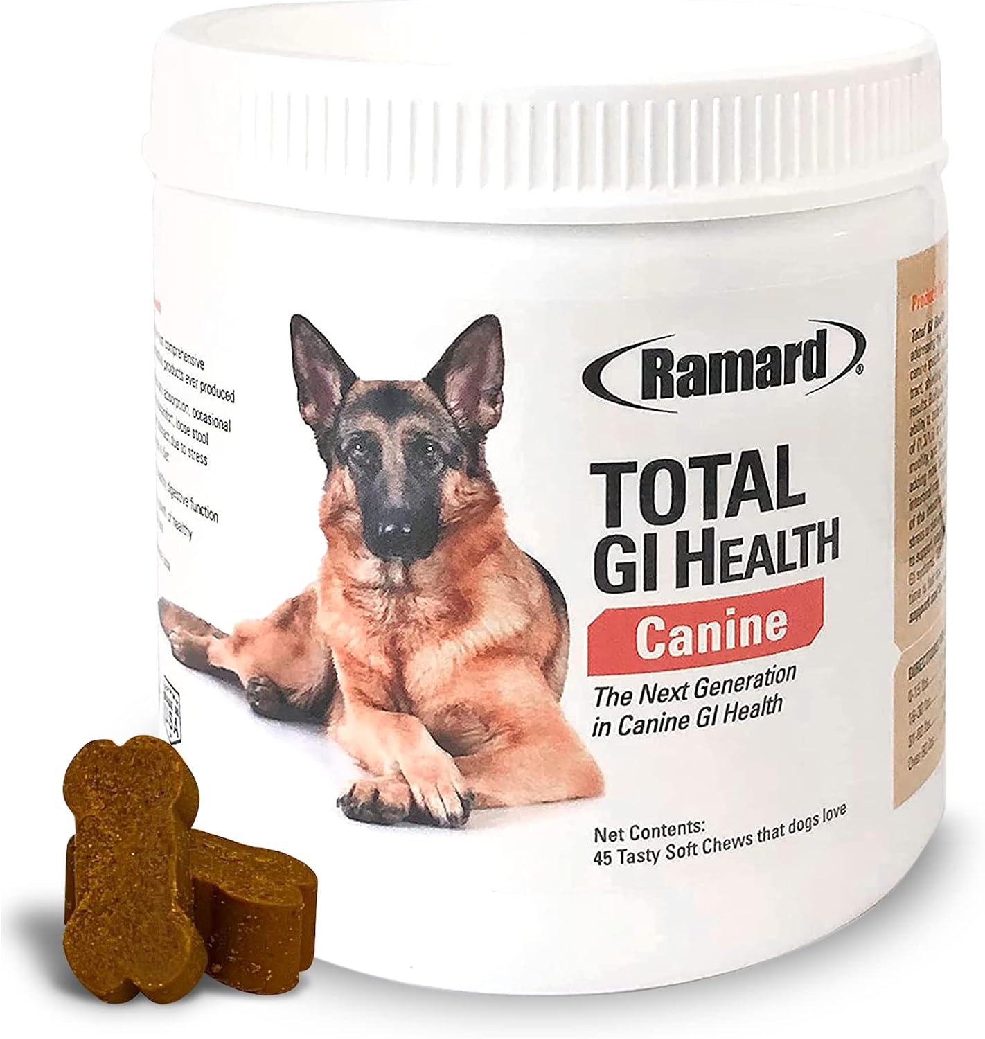 Ramard Total GI Canine Health Soft Chews – Digestive Health for Dogs, 45 Chews - görsel 1