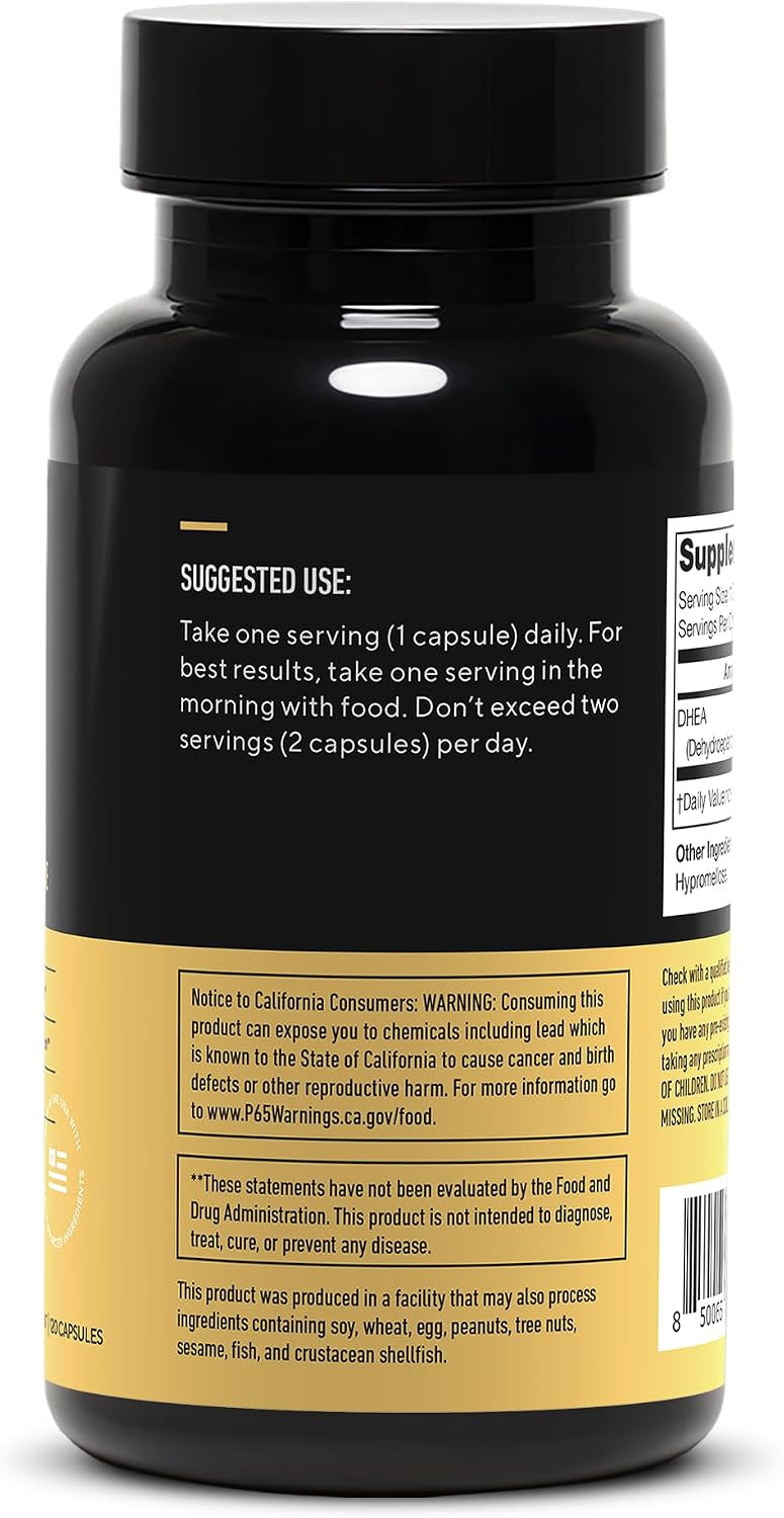 LEGION DHEA 50mg Supplement – Hormone – Bone Strength: DHEA contributes to bone mineral density, helping maintain – Image 4