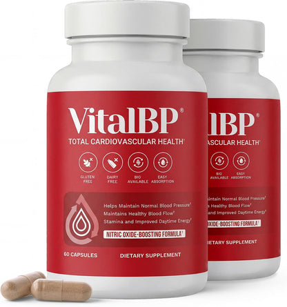 VitalBP Blood Pressure Support Supplement – – CoQ10 (Ubiquinone): A vital coenzyme that supports mitochondrial – Image 1