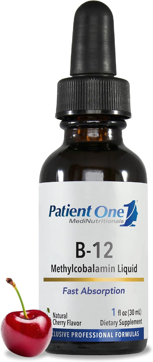 Patient One Vitamin B12 2000mcg Liquid | – Energy Support: Helps convert food into cellular energy, reducing – Image 1