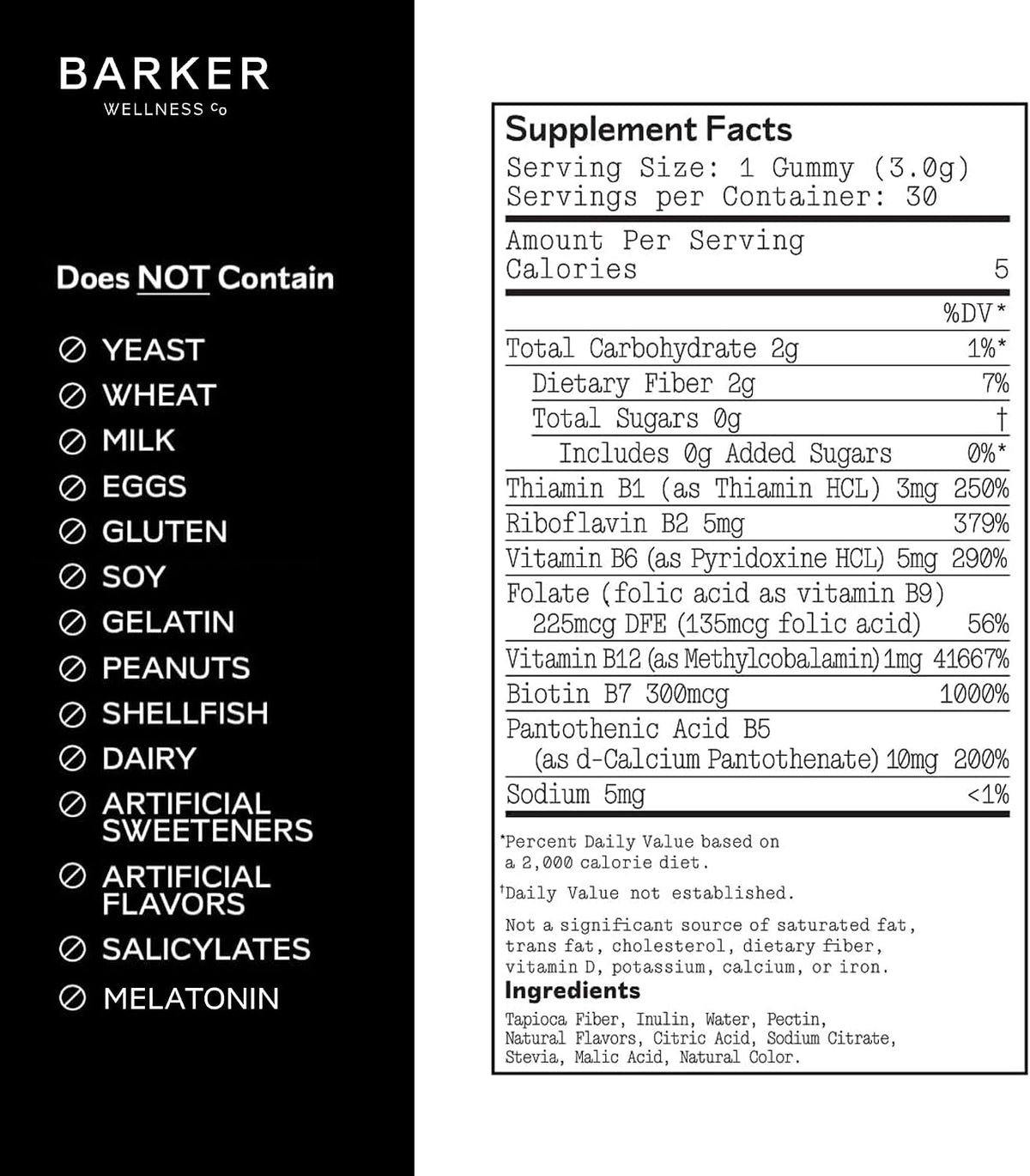Barker Wellbeing Vitamin B-Complex Gummies – – Convenient – One gummy a day gives you a complete B-vitamin boost. – Image 4