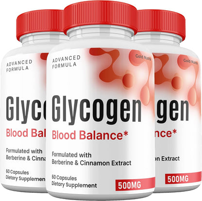 Glycogen Blood Balance Capsules - Premium – Energy Support: Healthy glucose metabolism fuels your body, helping – Image 1