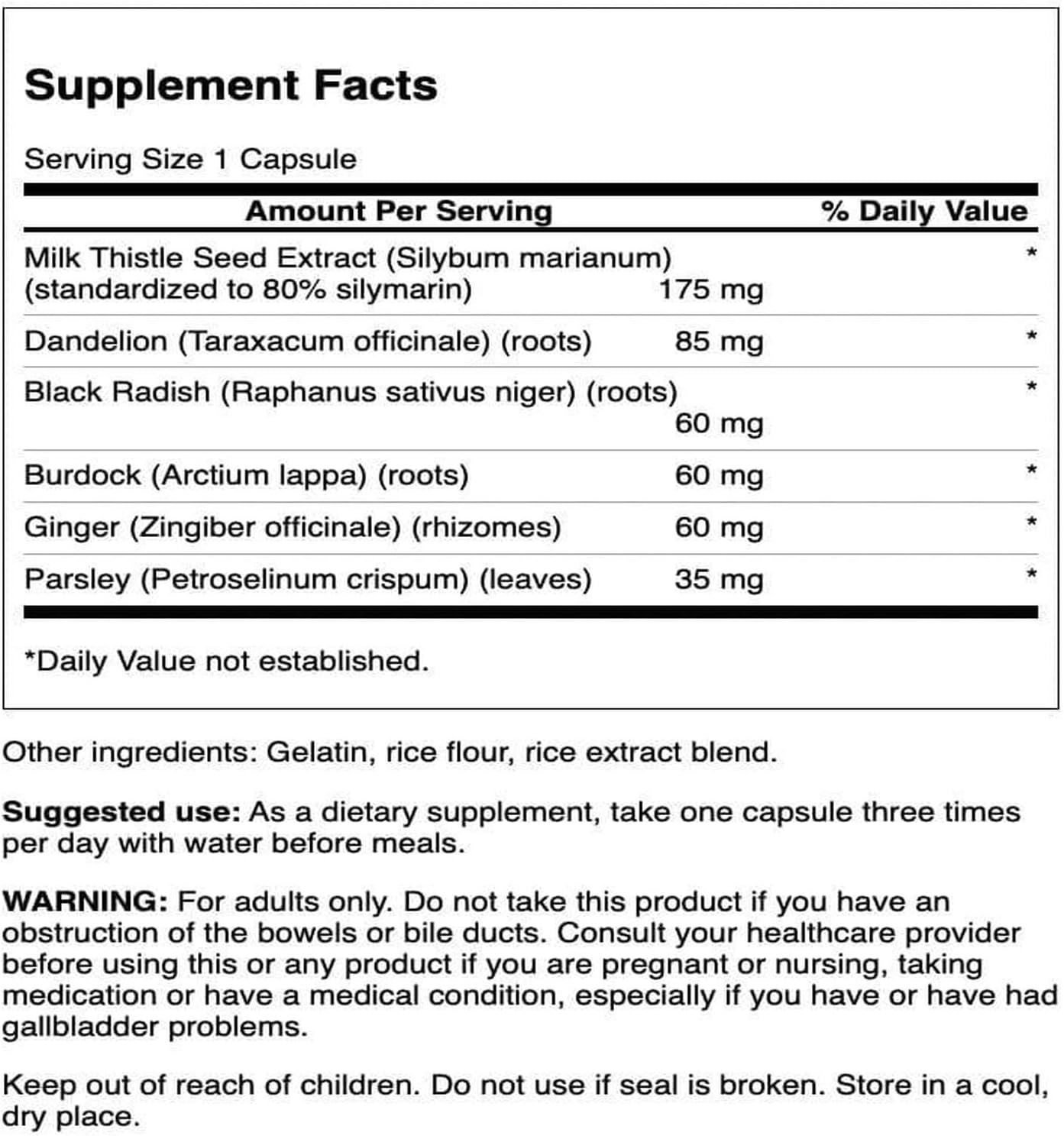 Swanson Milk Thistle Combination 60 Capsules - görsel 2