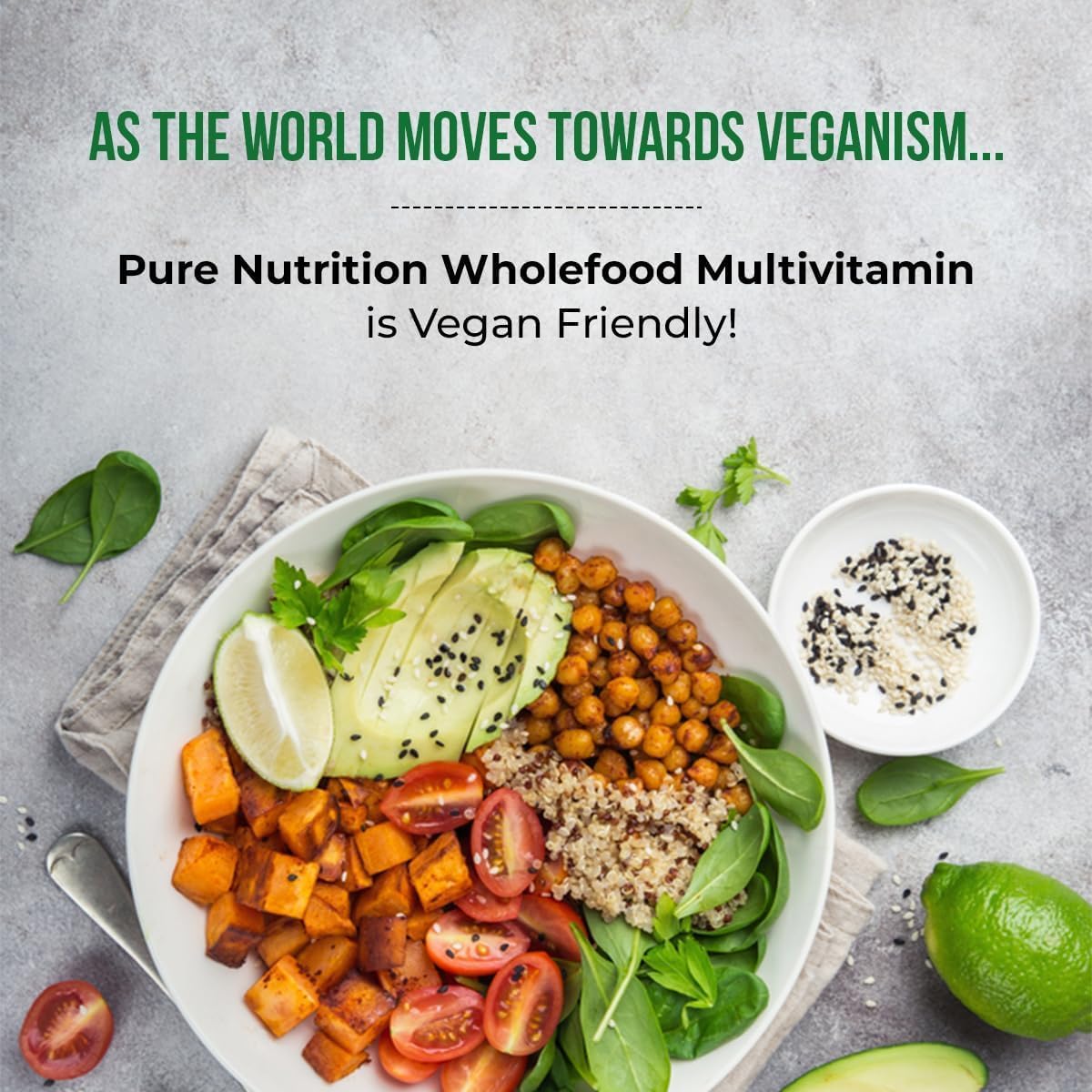 Pure Nutrition Wholefood Multivitamins for Men | 90 Tabs | One-A-Day | 100% RDI | 24 Natural Vitamins and Minerals | All Natural Plant Based Men's Multivitamin | 3-Month Supply - görsel 7