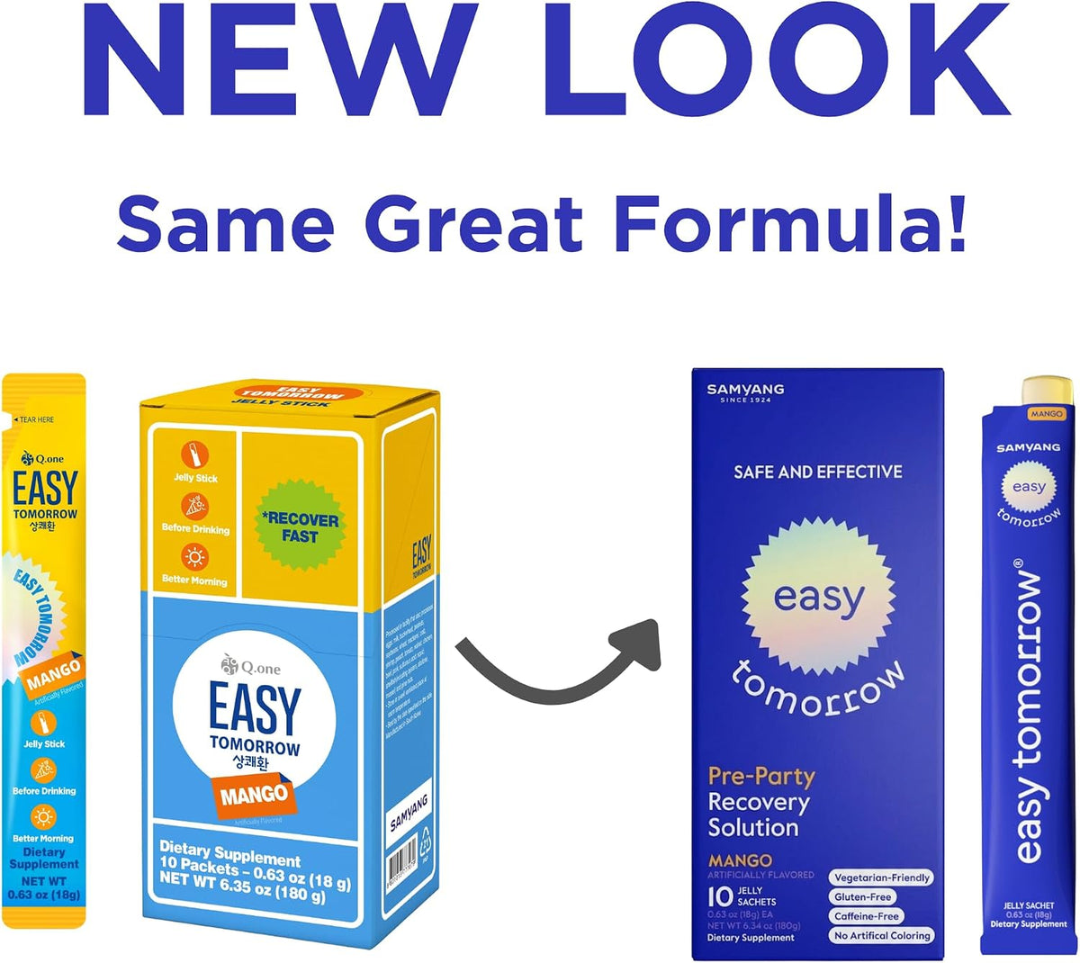 EASY TOMORROW - Natural Energy & Morning Vitality Jelly Stick - Daily Korean Skin Health Supplement & After Drinking Support – Image 9