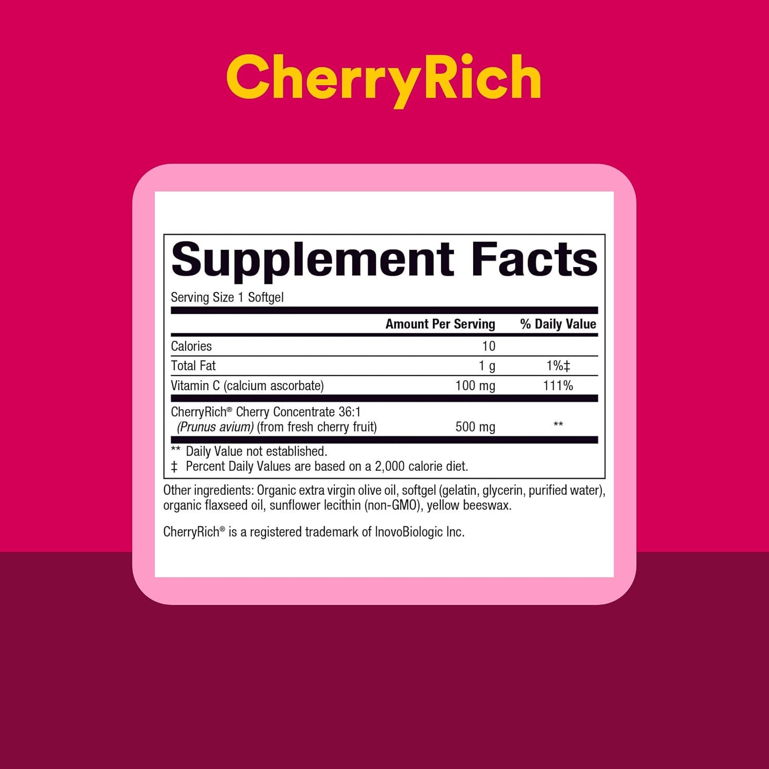 CherryRich by Natural Factors – Super Strength Cherry Concentrate, Antioxidant Support for Healthy Joints & Uric Acid Metabolism, 90 Soft-gels - görsel 4