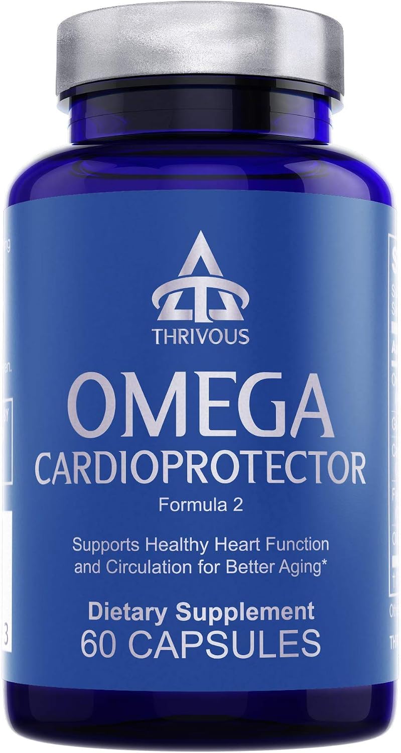 Thrivous Omega Cardioprotector – Advanced Heart & Circulation Support – 60 Vegan Capsules - görsel 1