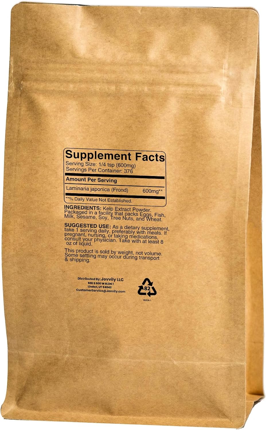 Jovvily Kelp Extract Powder – 8 oz – Superfood – No Additives – Always Pure - görsel 2