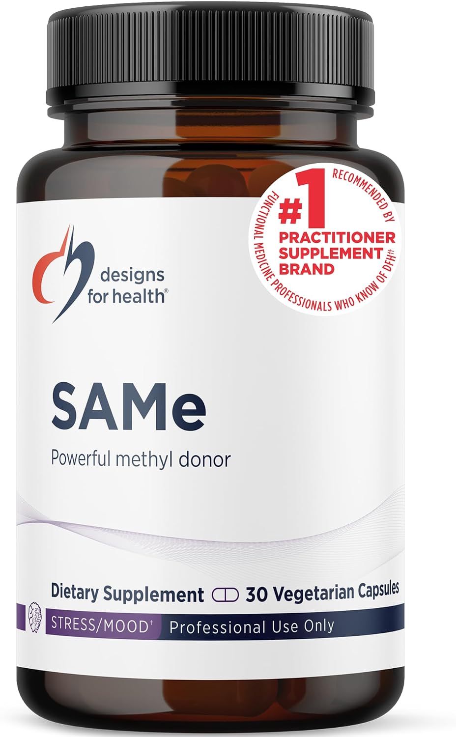 Designs for Health SAMe Capsules with B6, B12 & 5-MTHF - 200mg S-Adenosylmethionine Supplement (90 Capsules) - görsel 8