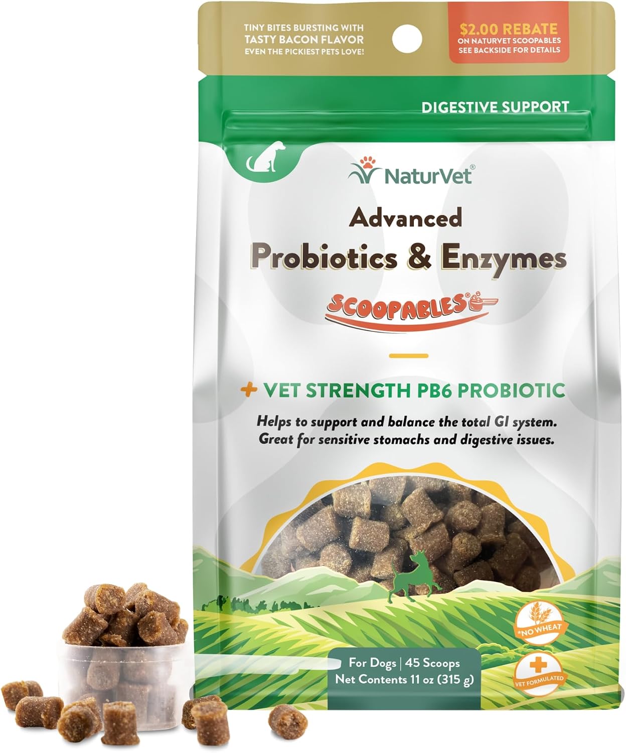 NaturVet Advanced Probiotics & Enzymes – Plus Vet Strength PB6 Probiotic for Dogs & Cats (227 g) - görsel 8